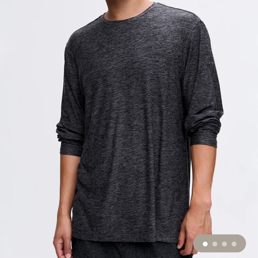 Outdoor Voices CloudKnit Long Sleeve Shirt‎ Size XL Charcoal Gray Breathable